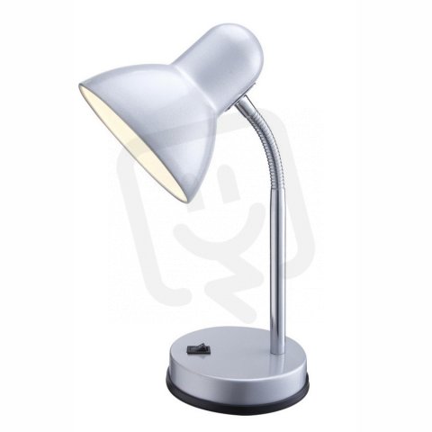 Stolní lampa BASIC stříbro 1xE27, max. 40W 230V GLOBO 2487