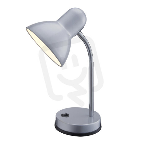 Stolní lampa BASIC stříbro 1xE27, max. 40W 230V GLOBO 2487