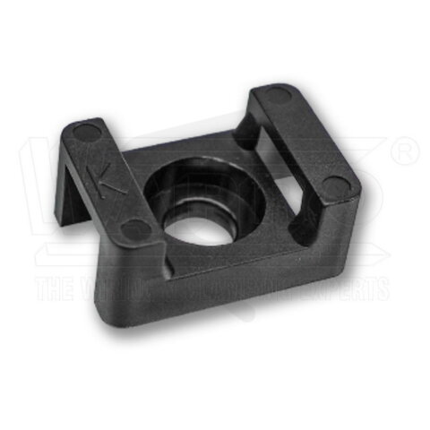 wpr12470 kabelová sedla pro pásky, 23x16 mm, černé WAPRO KSD-2316B