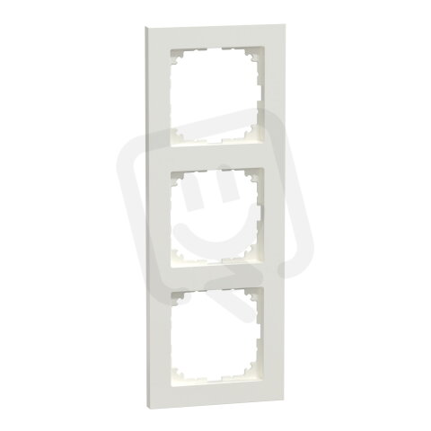 Rámeček Merten M-Pure, trojnásobný, polar white, lesklý plast MEG4030-3619