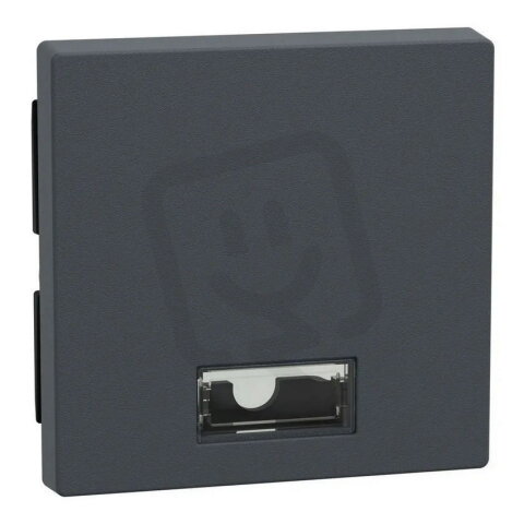 Klapka, Merten System M, s okénkem, antracit, matný plast 433814