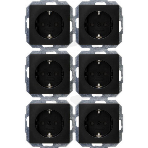 920750014 Profi-Pack: 6 Eablack zwart