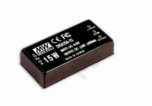 MEAN WELL DKA15A-12 Měnič DC/DC modulový 15W +-12V