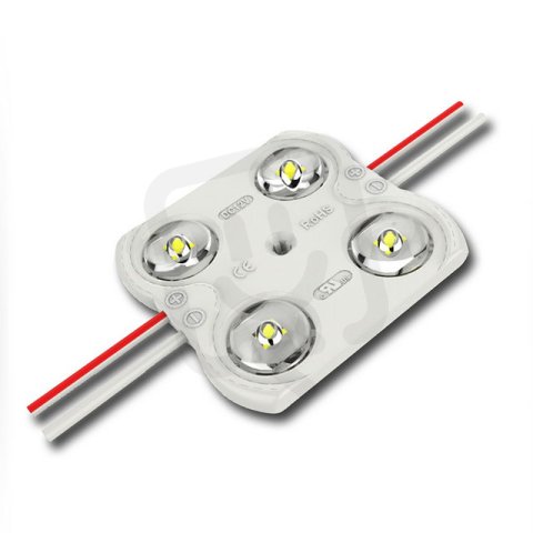 LED modul 4x SMD2835, 1,6W, 12V, 133mA, 6550K, 170°, IP65 MCLED ML-211.006.51.0