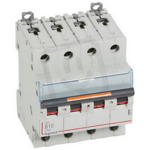 DX3 JISTIČ, 4 PÓLOVÝ, CHAR. B,10A 25KA LEGRAND 409741