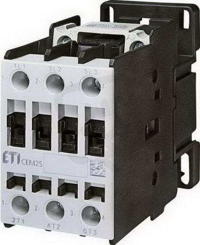 Motorový stykač CEM25.10-230V-50/60Hz, 3p, 3xNO+1xNO,45A/25A ETI 004645123