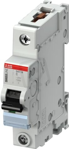 S451M-C16 Jistič 1 Pólový char.C 16A 10000 230/400V ABB 2CCS471001R0164