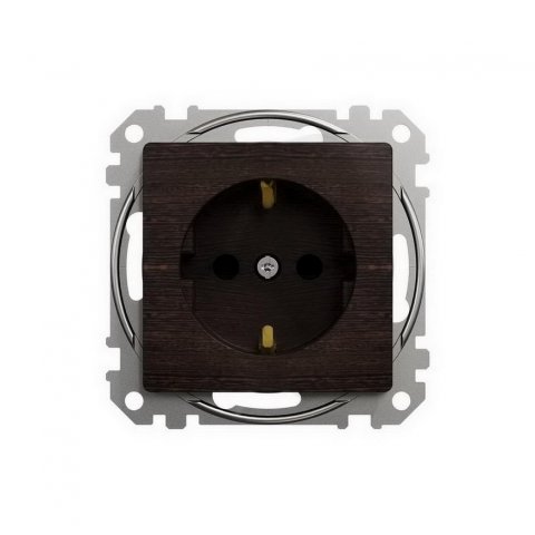 Sedna D/E Zásuvka 230V 16A SCHUKO, Wenge SCHNEIDER SDD181021