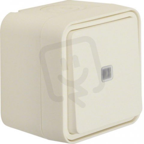 Vypínač řazení 6 s doutnavkou, komplet., IP55, W.1, bílá, mat BERKER 30763522