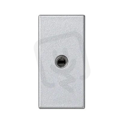 Kryt K45 Mini-jack 3,5mm 45×22,5mm hliník KONTAKT SIMON K123B/8