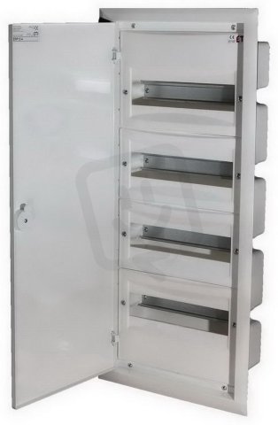 Zapuštěná rozvodnice s plechovými dvířky ERP12-4 48M (4x12) IP40 ETI 001101206
