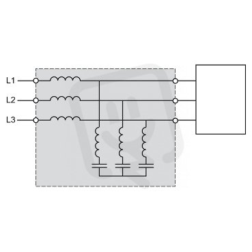 Pasivní harmonický filtr pro ATV61/71 370 A / 400 V THDI 16% SCHNEIDER VW3A4613