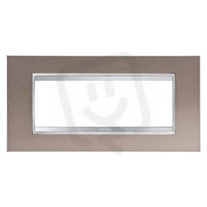 LUX Kryt Lux, 6P, bronzová, perleťový lesk GEWISS GW16206MP