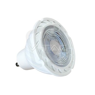 LED Spotlight SAMSUNG CHIP GU10 7W Plastic SMD with Lens 4000K, VT-277 SKU166