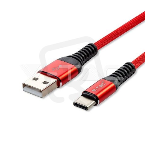 1 M Type C USB Cable Red Gold Series VT-5361 V-TAC SKU8634
