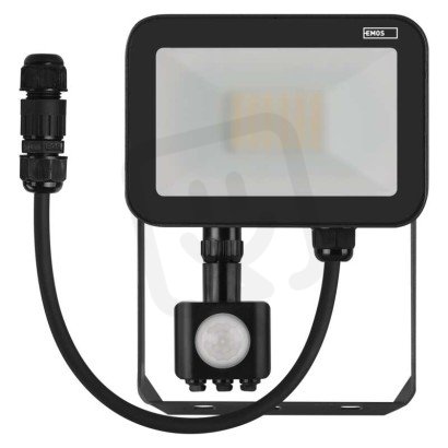 LED reflektor INOVO s pohybovým čidlem, 20W, antracit, neutrální bílá ZS2722