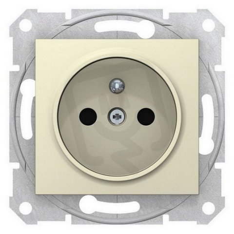 Sedna Zásuvka 2P+PE bezšroubová clonky, Beige SCHNEIDER SDN2800747