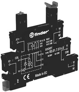 Finder 930102400 Patice, DIN, 34, 1P, 240V AC/DC, BO, Č