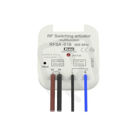 Spínací bezdrátový prvek (multifunkční) 1 výstup RFSA-61B/230V ELKO EP