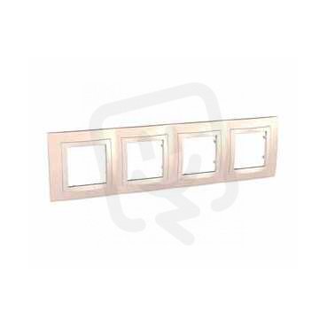 Unica Basic Krycí rámeček čtyřnásobný, Cream/marfil SCHNEIDER MGU2.008.559