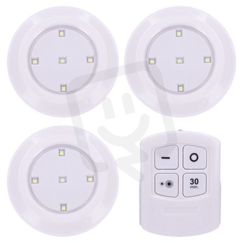 LED světélka s dálkovým ovládáním 3x 50lm časovač bateriové napájení WL906