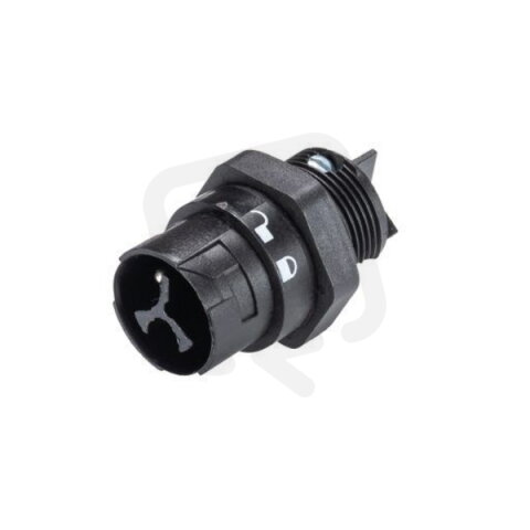 vidlice vestavná 2 pol. RST16I3/2S S1 M02 černá WIELAND 46.032.5054.1