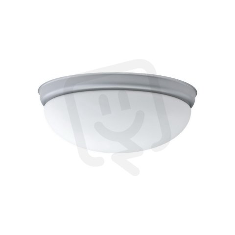 Přisazené svítidlo se skleněným stínidlem OSMONT ALMA D1 7W IP41 E27 stříbro