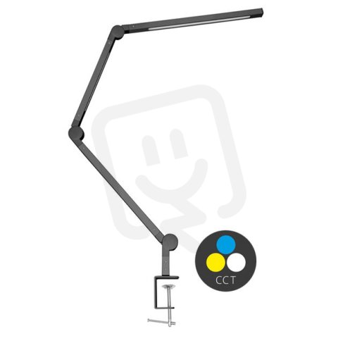 LED stmívatelná stolní lampa 8W+11W,700lm,CCT,černá ECOLITE LU19WT-CR