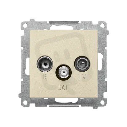 TASP.01/144 Zásuvka anténní R+TV+SAT prů