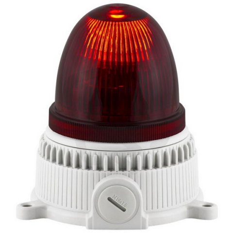Modul zábleskový OVOLUX X 24V, ACDC, IP65, M16, červená, světle šedá 30153