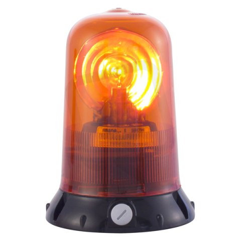 Maják rotační ROTALLARM HD 24V, ACDC, IP65, oranžová, černá, halogen 82260