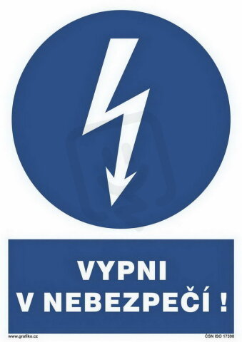 Vypni v nebezpečí, fólie 105x74, 2.21-01.SB