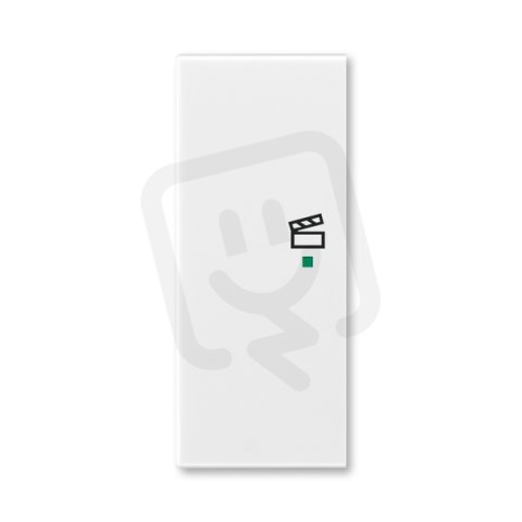 ABB Element Kryt 2násobný levý symbol scény bílá/ledová šedá 6220E-A02103 04