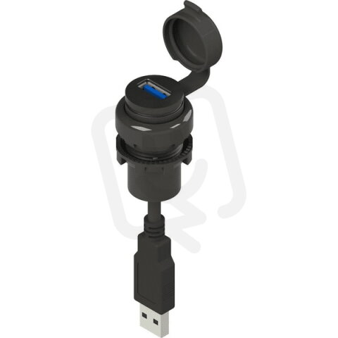 Zásuvka USB 3.0 - Kabel 1,8 m; Černý kro