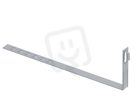 Držák vedení s příchytkou pod střešní krytinu L415 rovný drát 8mm StZn 415812