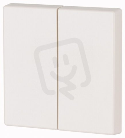 CWIZ-02/35 Kryt RF tlačítka 2x1/2 55x55mm Zářivě bílá lesklá Eaton 179599