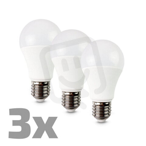 LED zdroj, A60, 11W, E27, 3000K, 1055lm, 3pack EURAKLES WZ0017