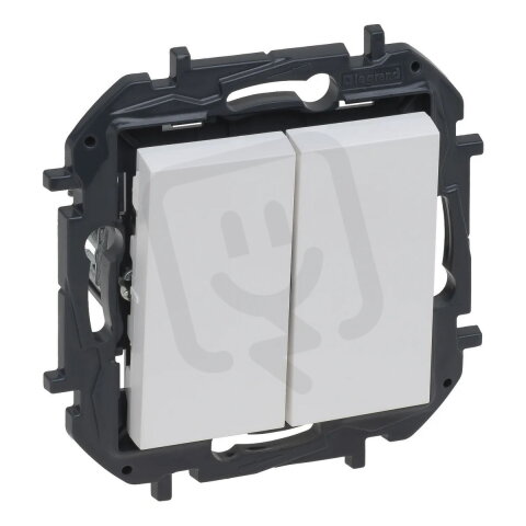 NILOE S. TLAČÍTKO DVOJ.BÍLÁ LEGRAND 863112B