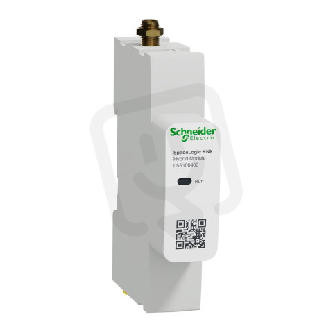 Adaptér na lištu DIN, KNX, SpaceLogic, hybridní modul pro KNX a SpaceLYnk, bílý