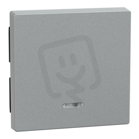 Klapka, Merten System M, s průzorem, aluminium, termoplast matný 431060