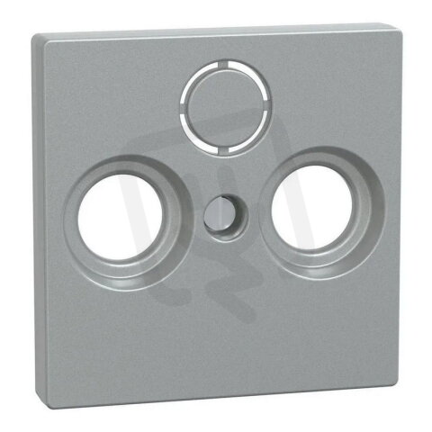 Centrální deska, Merten System M, anténa, 2/3 otvory, aluminium, matný plast