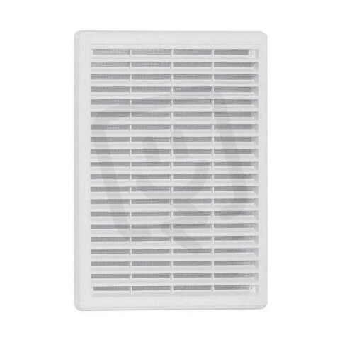 Mřížka větrací bílá se síťovinou - krytka 100x100 mm HACO HC0307