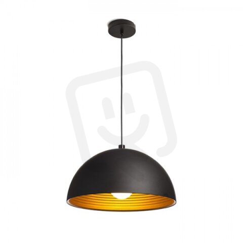 CARISSIMA 40 závěsná matná černá/zlatá 230V E27 42W RENDL R11766