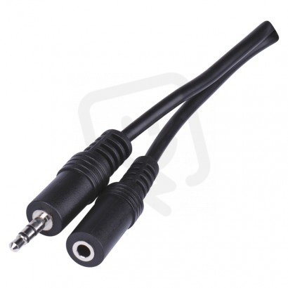 JACK kabel 3,5MM ST/M-3,5MM ST/F 2,5M Emos SB5102