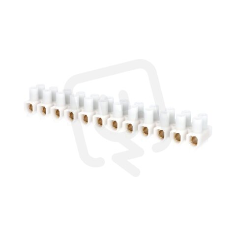 Svorkovnice instalační EKL 4 BE-SVCE 12x10÷25mm2 T80 PP bílá mosazná 1000112