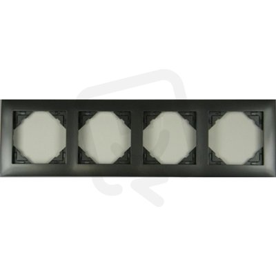 4-rámeček, AQUARELLA (metalic plast) 90940 TIS šedá ELKO EP 5603011068639