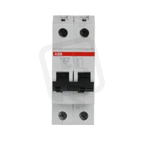 ABB S201-B40NA jistič 1F odpojení N vodiče (1+NA) 40 A char. B 6kA