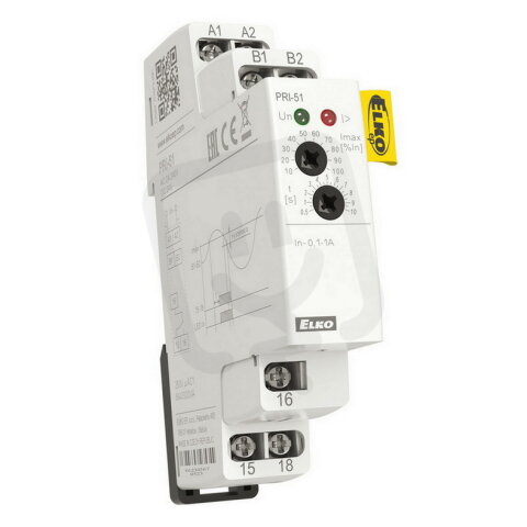 Hlídací proudové relé PRI-51/0,5A ELKO EP 8595188142885