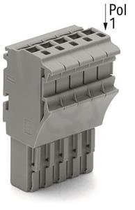 Pružinová svorka Push-in CAGE CLAMP 4mm2 šedá 13pól. WAGO 2022-113