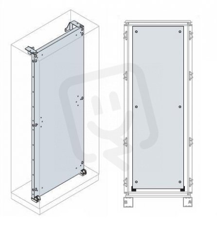 Montážní deska pozinkovaná pro skříň IS2